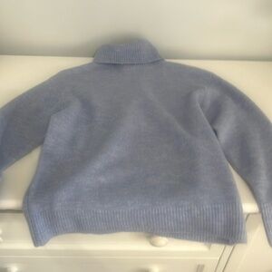 Brand new light blue Zara fuzzy / soft crewneck size 11/12 girls